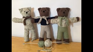 HOW TO  KNIT TEDDY BEARS [upl. by Doownil836]