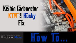 Fix Keihin Carburetor on KTM  Husky 300 [upl. by Raycher566]