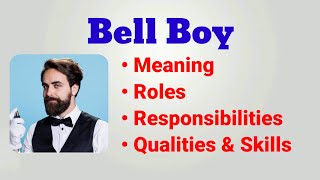 Bell boy work  job description  roles responsibilities duty  bell man work in hotel [upl. by Etnauj]