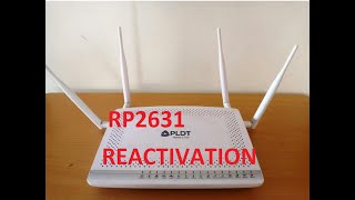 REACTIVATION PLDT FIBR ONU AN550604FA RP2631 [upl. by Obel]