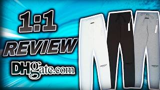 The BEST 11 FOG Essentials Sweatpants On DHGATE Review 2024 [upl. by Aihtennek163]