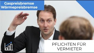 Gaspreisbremse und Wärmepreisbremse 2023  Pflichten für Vermieter – Steuerpflicht [upl. by Stockton]