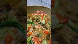 Tongseng daging sapi campur nasi semejikom abis gara2 menu ini cooking tongseng resep food [upl. by Aradnahc613]