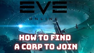 Eve Online  How to find a corporation in Eve [upl. by Vatsug]