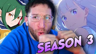 RE ZERO SEASON 3 TRAILER REACTION [upl. by Ifok86]