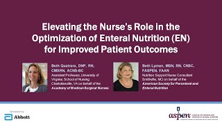 Elevating the Nurses Role in the Optimization of Enteral Nutrition for Improved Patient Outcomes [upl. by Ellekcir525]