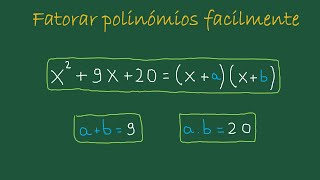 Método Simples e Fácil de Fatoração de Polinómios  Exercícios práticos  Domine em 10 minutos [upl. by Link473]