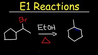 E1 Reaction Mechanism With Alcohol Dehydration amp Ring Expansion Problems [upl. by Bollen]