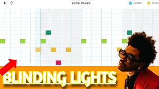 Chrome Music Lab Song Maker  Blinding Lights [upl. by Katuscha928]