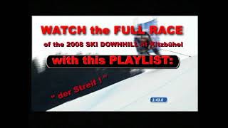 Relive the 2008 SKI DOWNHILL at Kitzbühel with Bode Miller fence riding amp Scott Macartney crash [upl. by Sirrot]