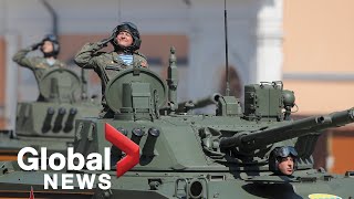 Russia marks 75th Victory Day anniversary with spectacular Red Square military parade [upl. by Yhtur]