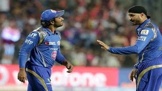 IPL 2016  Harbhajan Singh amp Ambati Rayudu Fight During Match [upl. by Aig101]