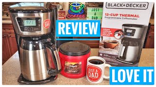 REVIEW Black  Decker 12 Cup Thermal Carafe Coffee Maker CM2035B HOW TO MAKE COFFEE [upl. by Sivie346]