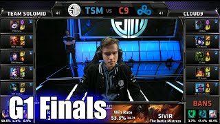 TSM vs Cloud 9  Game 1 Grand Finals S5 NA LCS Spring 2015 playoffs  Team Solomid TSM vs C9 G1 [upl. by Eelsha]