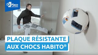 On teste la plaque de plâtre la plus résistante aux chocs  Habito® [upl. by Manbahs]