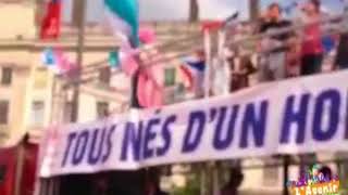 5 mai 2013  Frigide Barjot quitte La Manif Pour Tous qui refuse lunion civile coparentale [upl. by Drusilla191]