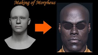 Making of Morpheus Sculpting likeness in Zbrush PART 01 Yahya AbdulMateen IIMatrix Resurrections [upl. by Laurette]