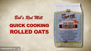 Quick Cooking Rolled Oats  Bobs Red Mill [upl. by Castorina]