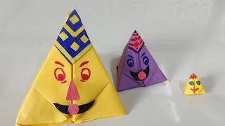 Engage Your Class with Easy DIY Origami Tetrahedron Maths Activity How to make origami tetrahedron [upl. by Bakerman]