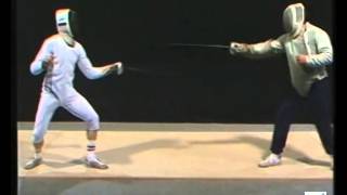 Fencing epee lesson  Lefin INSEP [upl. by Aneerahs]