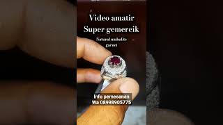 permata garnet umbalite 3carrat ring perak microsetting teper gemstone batuakik garnet permata [upl. by Riamu]