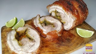 cómo PREPARAR PORCHETTA receta original [upl. by Kikelia]