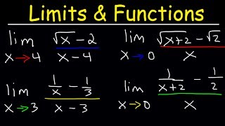 Limits of Rational Functions  Fractions and Square Roots [upl. by Bowra45]