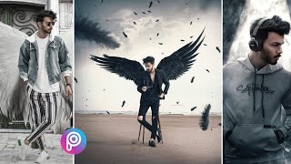 Vijay mahar photo editing in picsart 2020  Vijay Mahar Eagle Wings photo concept edit [upl. by Naillig461]