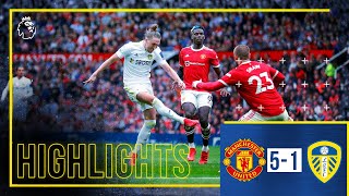 Highlights Manchester United 51 Leeds United  Ayling scores screamer in defeat  Premier League [upl. by Saxon]