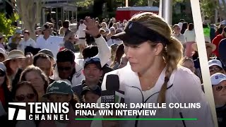 Danielle Collins Wins Back To Back Titles And Brings Good Luck Charm Quincy  Charleston Final [upl. by Marielle]