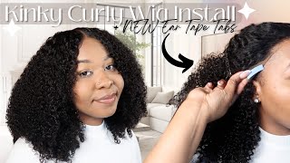 IMPRESSIVE 100 Glueless Frontal Wig Install  NEW Ear Tape Tabs Ft Unice Hair [upl. by Olegnad964]