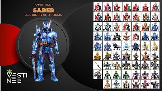 Kamen Rider Saber All Rider Henshin and Form [upl. by Ttennaj]