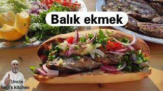 Balık Ekmek nasıl yapılır tarifi Eminönü  Fish Bread Eminonu Istanbul Famous Recipe Amazing [upl. by Ollayos439]