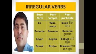 របៀប​ប្រើប្រាស់ Irregular Verbs  Irregular verb list and examples [upl. by Geibel]