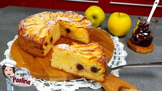 TORTA DI MELE CREMA E AMARENE🍏 Ricetta torta di mele con crema pasticcera Senza burro [upl. by Mandi]