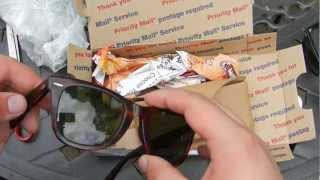 Unboxing Vintage RayBan Wayfarer BampL 5022 2052 Mock Tortoise Sun Glasses [upl. by Nywles211]