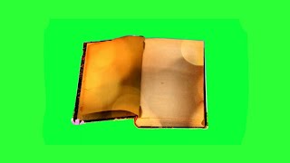 Old Book Page Flipping Animation Effect Green Screen HD Video [upl. by Ricketts77]