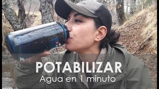 Como potabilizar agua en 1 minuto supervivencia trekking viajes o emergencias  Luz UV Steripen [upl. by Elohcan]