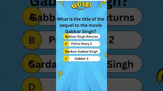 Gabbar Singh Sequel Quiz Do You Know ItGabbarSingh PawanKalyan TollywoodSequel [upl. by Gottuard]