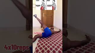 Flat stomach exercise abs fitness reels foryou [upl. by Anitnegra]