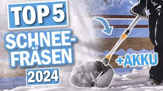 Top 5 AKKU SCHNEEFRÄSEN im Vergleich  2024  Beste Akku Schneefräsen [upl. by Imit722]