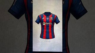 FC Barcelona Jersey design fcbarcelona barcelona barça futbol football championsleague laliga [upl. by Adnauqahs]