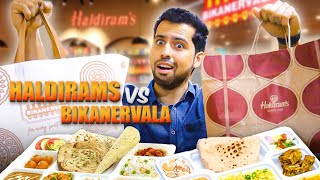 Haldirams vs Bikanervala Thali Taste Test  Honest Review  cravingsandcaloriesvlogs [upl. by Jacquenette]