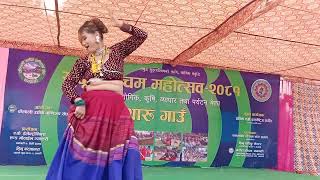 Dhangadhi Mohotsab 2081  Saiya Ji Bada Badmad Tharu Song  Tharu Stage Dance Show [upl. by Eugenio]