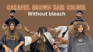 Caramel brown hair haircolour education ytstudio [upl. by Calabresi758]