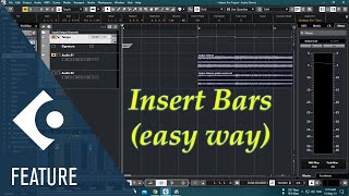 How to insert bars in Cubase 105 [upl. by Shawna]