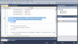 Visual Basic Tutorial  60  Sorting And Reversing Arrays [upl. by Erde396]