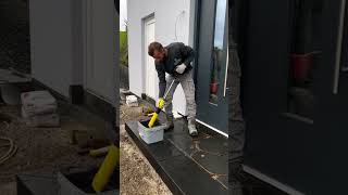 Construction of imitation stone floor tiles construction shortvideo buildingshortvideo shorts [upl. by Yruj]