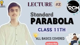 Class 11Standard parabolaEquation of standard parabolaall basic covered maths jeewallah [upl. by Esiuolyram]