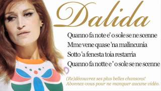 Dalida  O sole mio  Paroles Lyrics [upl. by Danzig617]